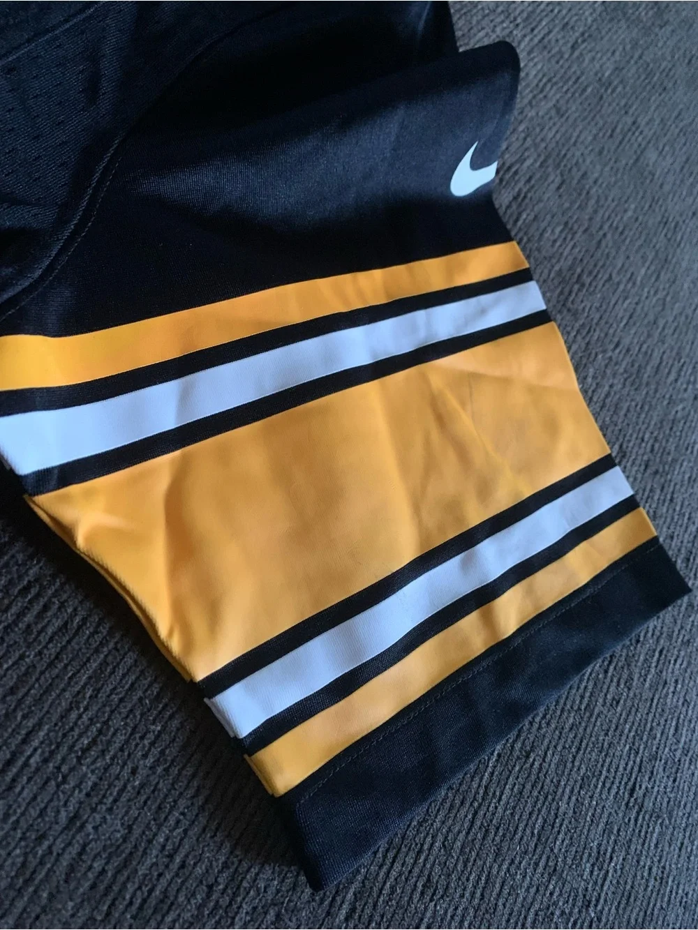 black Nike NFL On Field Pittsburgh Steelers Blank Jersey